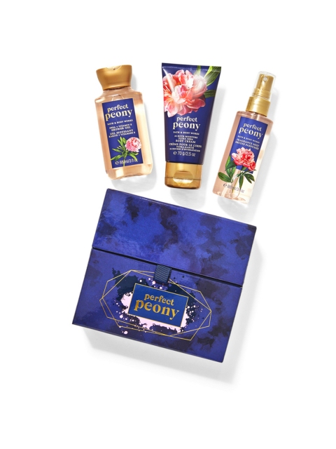 

Bath & Body Works Perfect Peony Mini Gift Box Set, Blue