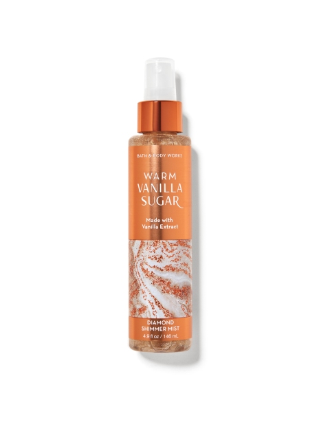 

Bath & Body Works Warm Vanilla Sugar Diamond Shimmer Mist 146 ml, Gold