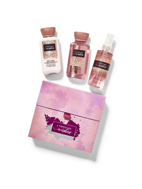 

Bath & Body Works A Thousand Wishes Mini Gift Box Set, Pink