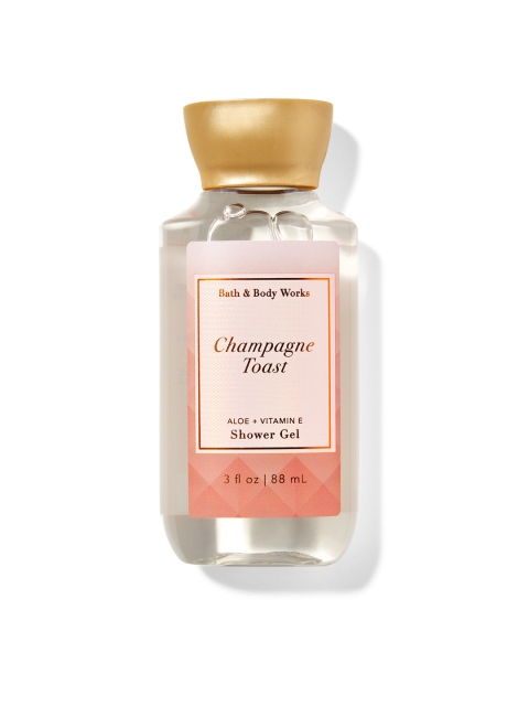 

Bath & Body Works Champagne Toast Aloe & Vit E Travel Size Shower Gel 88 ml, Pink