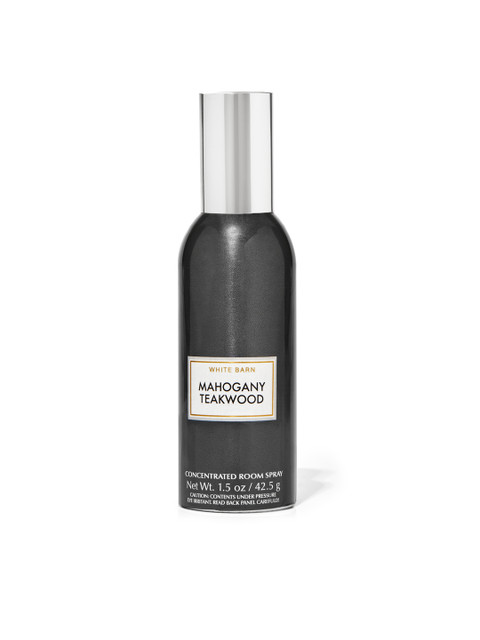 

Bath & Body Works White Barn Mahogany Teakwood Concentrated Room Spray, 42.5 g, Silver