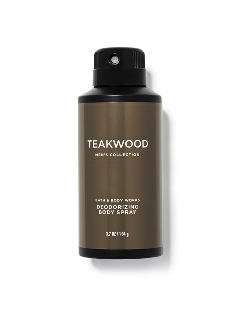 

Bath & Body Works Men's Collection Teakwood Deodorizing Body Spray 104 g, Brown