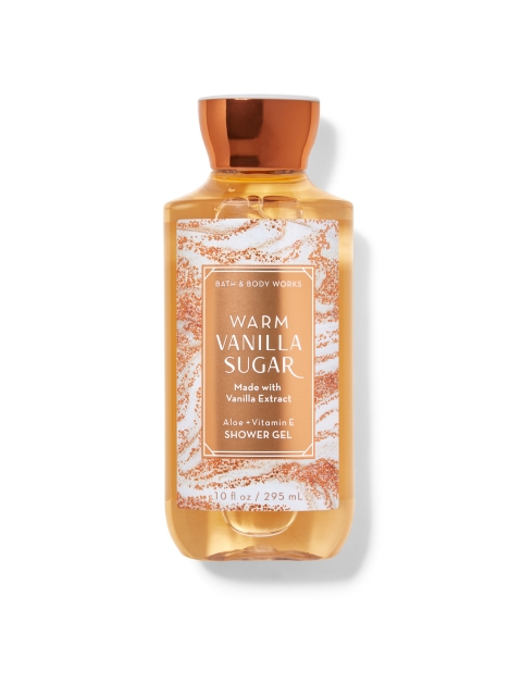 

Bath & Body Works Unisex Warm Vanilla Sugar Shower Gel 295 ml, Gold