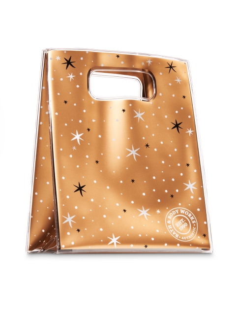 

Bath & Body Works Stars Gift Wrap Bag, Gold