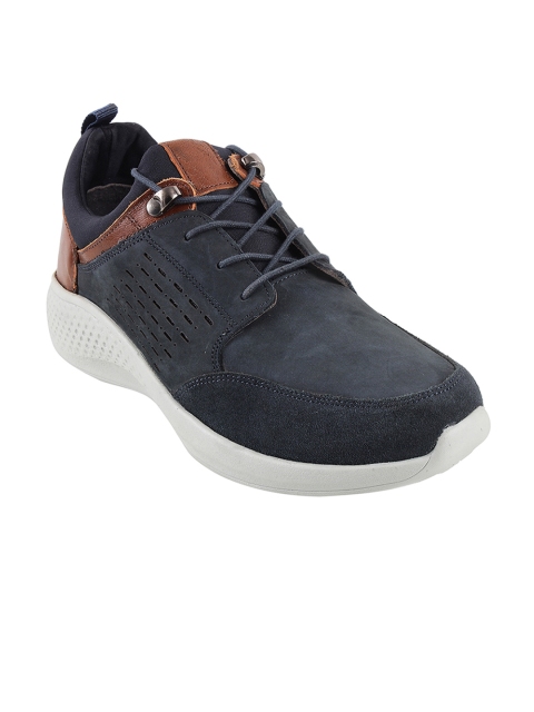 

Metro Men Navy Blue Solid Sneakers