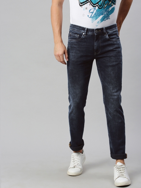 

Louis Philippe Jeans Men Blue Slim Fit Low-Rise Clean Look Stretchable Jeans