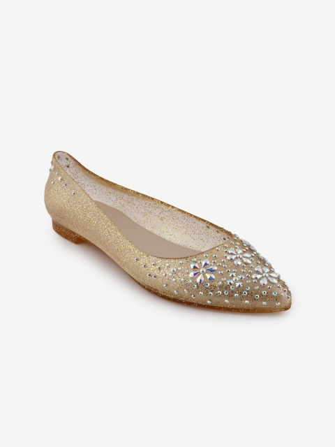 

Jelly Bunny Women Gold-Toned Embellished Ballerinas
