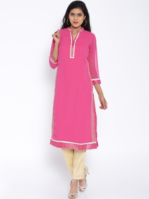 

Soch Outlet Pink & Beige Kurta with Trousers