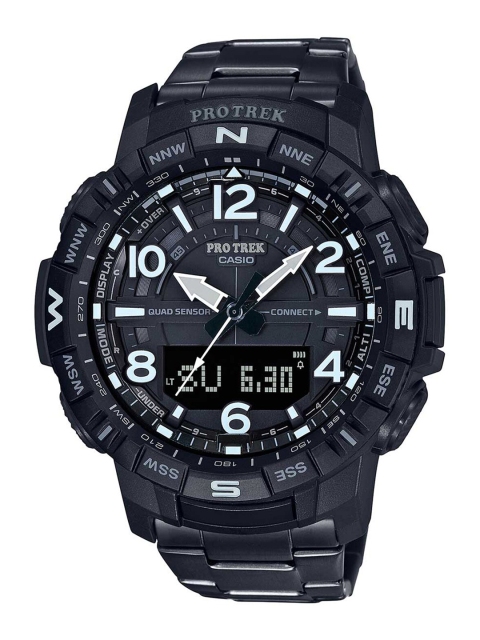 

CASIO Men Black Protrek Analogue and Digital Watch SL103