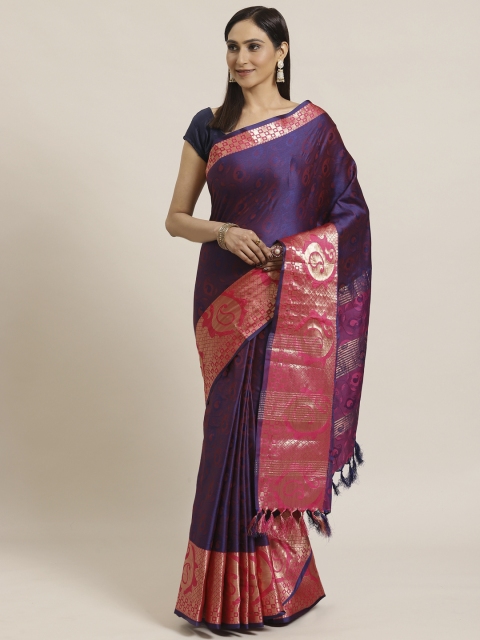 

KALINI Purple Woven Design Saree