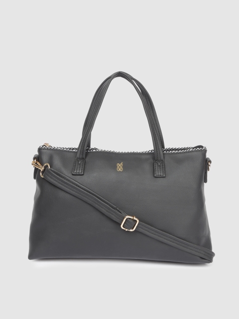 

Baggit Black Solid Handheld Bag