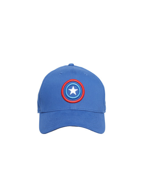 

Kook N Keech Men Blue Embroidered Captain America Baseball Cap