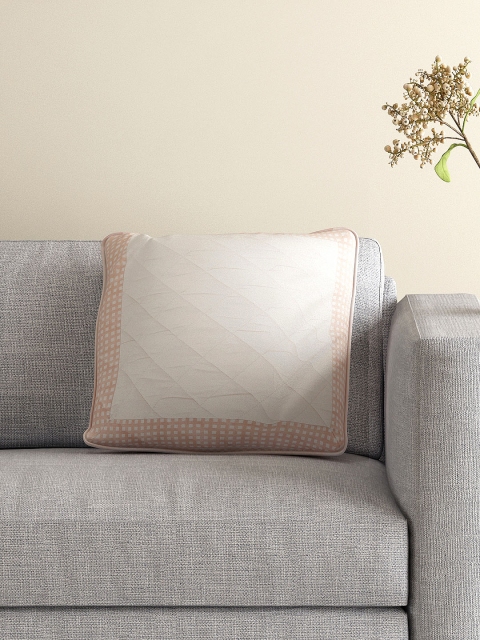

Little MASPAR Off-White Single Quilted 16'' x 16'' Square Cushion Cover