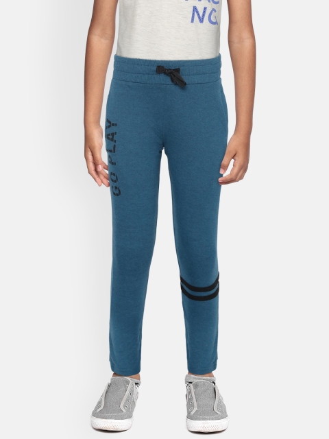 

Sweet Dreams Boys Teal Blue Solid Lounge Pants with Printed Detail