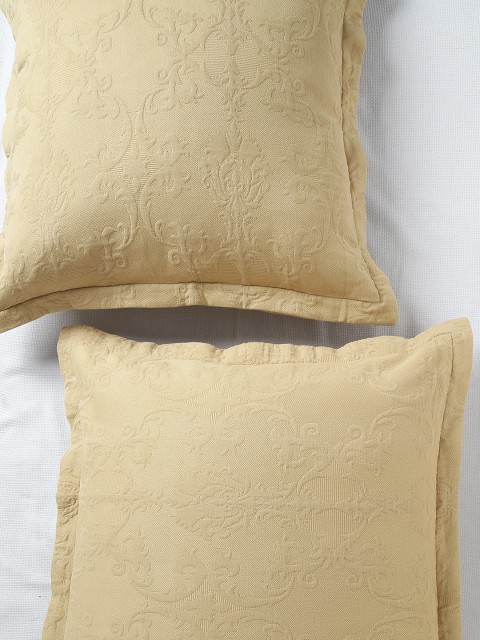 

MASPAR Beige Set of 2 26'' x 26'' Square Pillow Sham Covers
