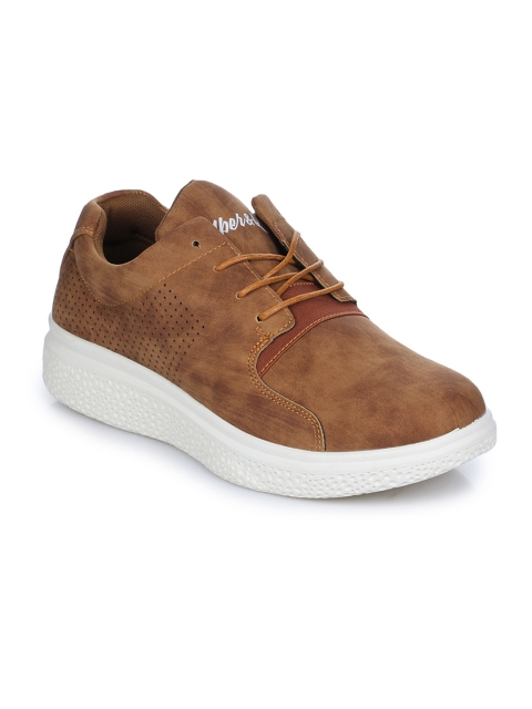 

Aber & Q Men Brown Perforated Sneakers