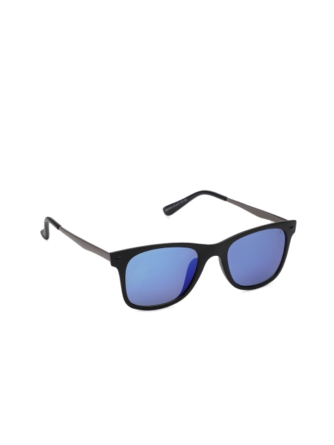 

Specsmakers Unisex Mirrored Rectangle Sunglasses SM WAC8101, Blue