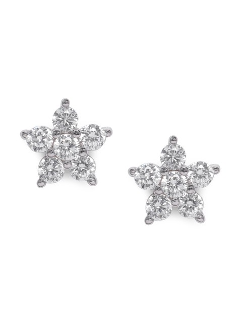 

GIVA 925 Sterling Silver Rhodium-Plated Cubic Zirconia Star Shaped Studs