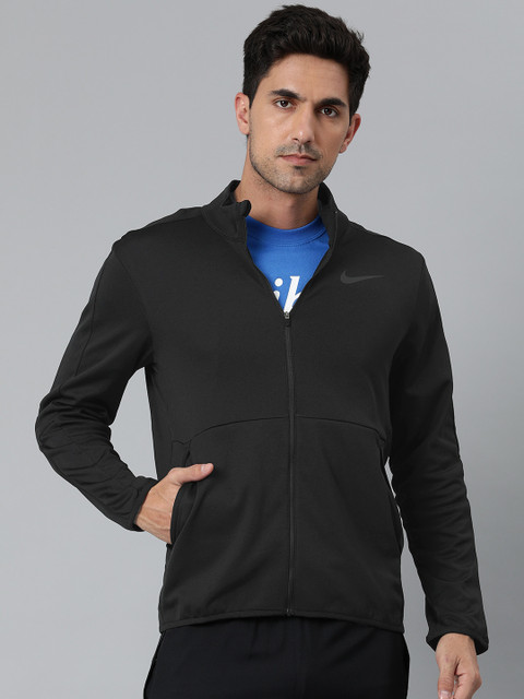 

Nike Men Black Epic Knit Solid Training Jacket
