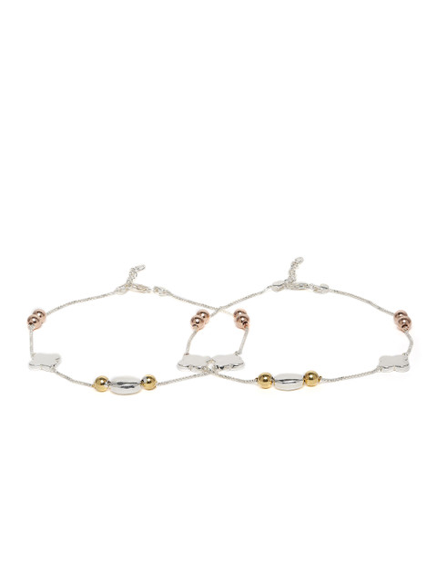 

ZAYN 92.5 Sterling Silver Set of 2 Anklets