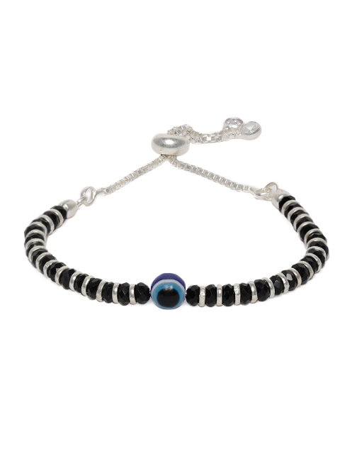 

ZAYN Black 92.5 Silver Handcrafted Beaded Bracelet