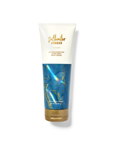 

Bath & Body Works Saltwater Breeze Ultra Shea Body Cream with Glycerin 226 g, Blue