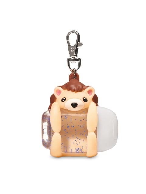 

Bath & Body Works Beige Brown Hedgehog Pocket Bac Sanitizer Holder