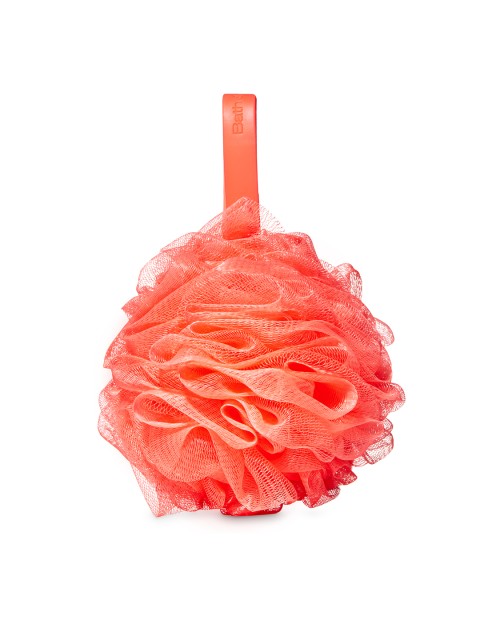 

Bath & Body Works Coral Pink Solid Mesh Loofah