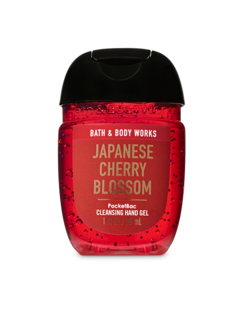 

Bath & Body Works Unisex Japanese Cherry Blossom PocketBac Cleansing Hand Gel - 29 ml, Red