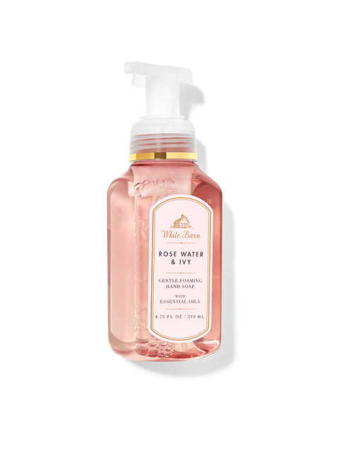 

Bath & Body Works White Barn Rose Water Ivy Gentle Foaming Hand Soap 259 ml, Pink