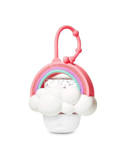 

Bath & Body Works Pink White Rainbow Pocket Bac Sanitizer Holder