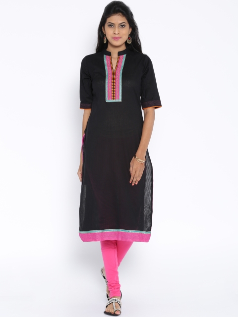 

Soch Outlet Pink & Black Kurta