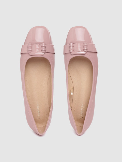 

Allen Solly Women Dusty Pink Solid Ballerinas with Buckle Detail