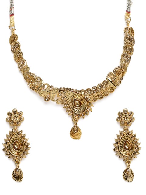 

Kord Store Gold Plated Studded Jewellery Set