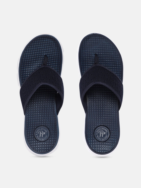 

The Roadster Lifestyle Co Men Navy Blue Self Design Thong Flip-Flops