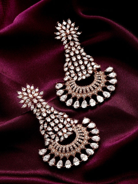 

Rubans Rose Gold Contemporary Chandbalis
