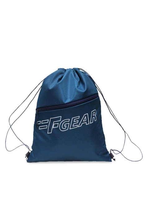 

F Gear Unisex Blue Printed Backpack