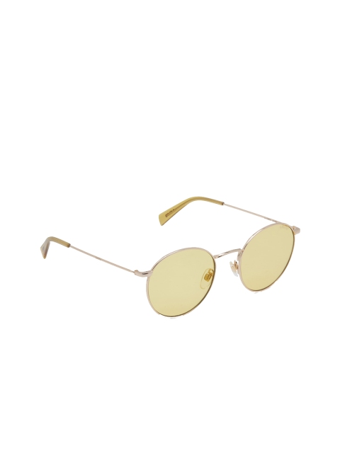 

Levis Unisex Yellow Round UV Protected Sunglasses LV 1005/S DYG 52ET