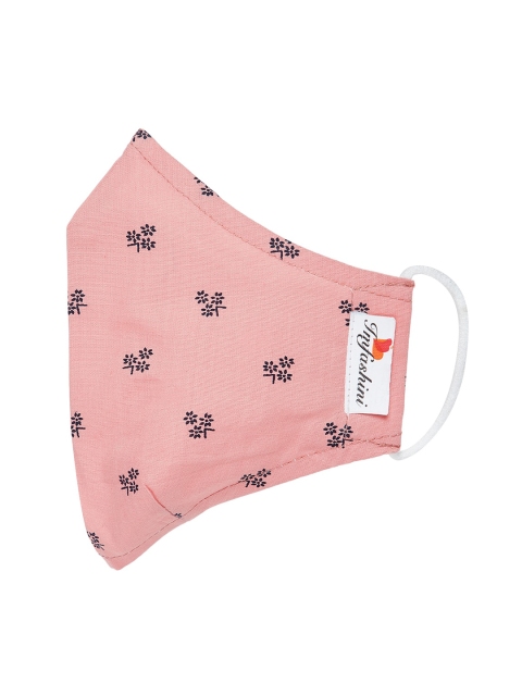 

Imfashini Women Pink & Black Printed 2-Ply Reusable Cloth Mask