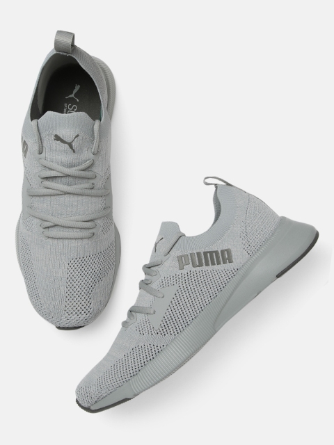 

Puma Men Grey Flyer Engineer Knit Running Shoes