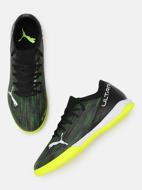 

Puma Men Black & Green ULTRA 3.2 IT Football Shoes
