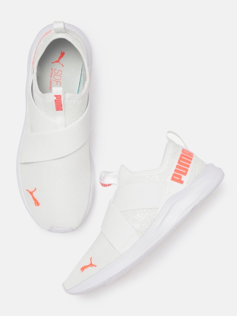 

Puma Women White Prowl Slip-On Floral Training Shoes