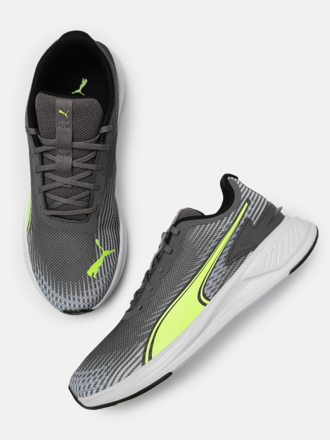 

Puma Unisex Grey Accelerate SoftFoam Mesh Running Shoes