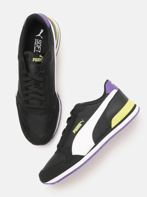 

Puma Unisex Black and White Colourblocked ST Runner v2 NL Sneakers