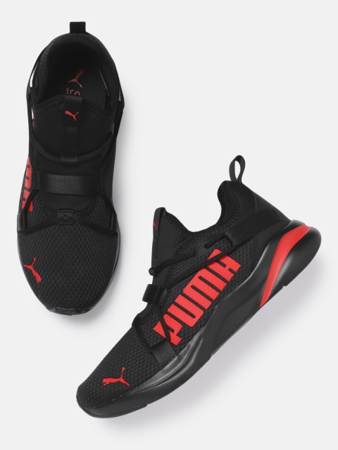 

Puma Men Black Softride Rift Slip-On Bold Running Shoes