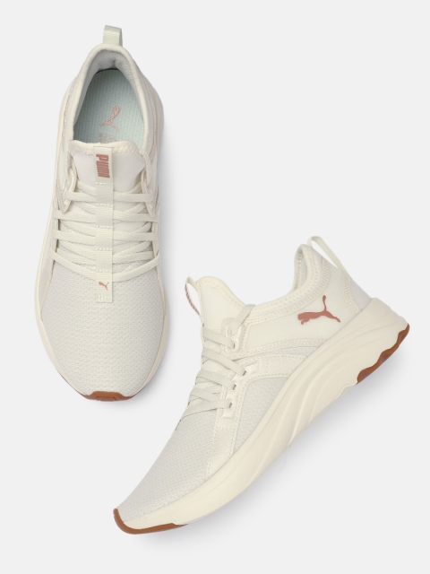 

Puma Women Cream-Coloured Softride Sophia Recycled Running Shoes