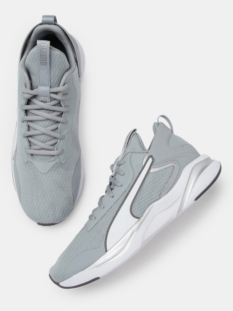 

Puma Women Grey Mesh Softride Rift Tech Floral Running Shoes
