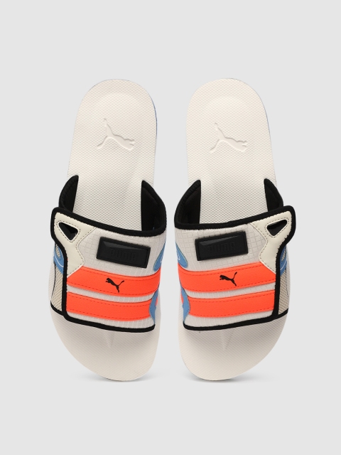 

Puma Unisex Coral & White Mirage Mox Colourblocked Sliders