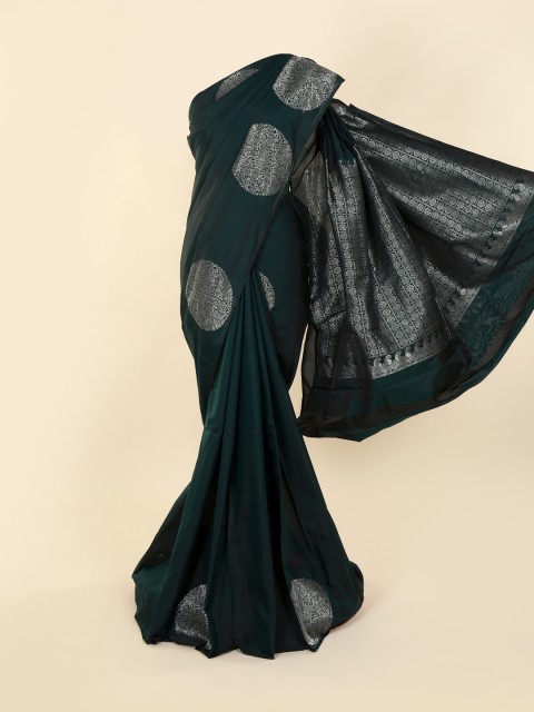 

Pothys Green Silk Cotton Woven Design Kanjeevaram Saree