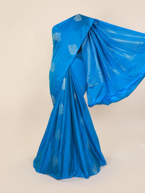 

Pothys Blue Silk Cotton Woven Design Kanjeevaram Saree